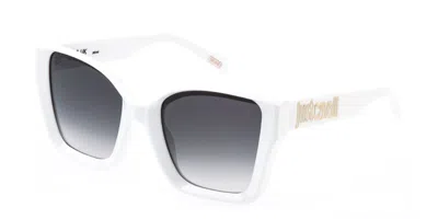 Just Cavalli Sjc147 0847 Women's Sunglasses White Size 54