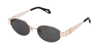 Just Cavalli Sjc152 0300 Occhiali Da Sole Oro Per Donna In Multi
