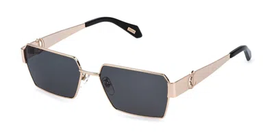 Just Cavalli Sjc153 0300 Occhiali Da Sole Oro Per Uomo In Gold