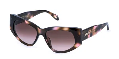 Just Cavalli Sjc169 01gq Occhiali Da Sole Tartarugatishell Per Donna In Brown