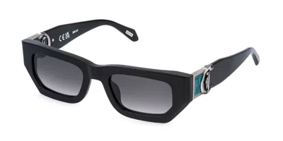 Just Cavalli Sjc170v 700y Occhiali Da Sole Neri Per Donna In Black