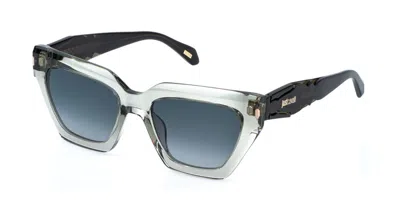 Just Cavalli Sjc171 09rm Occhiali Da Sole Verdi Per Donna In Green