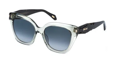 Just Cavalli Sjc172 09rm Occhiali Da Sole Verdi Per Donna In Multi