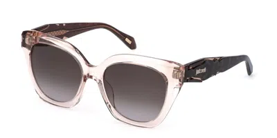 Just Cavalli Sjc172 0t82 Occhiali Da Sole Rosa Per Donna In Brown