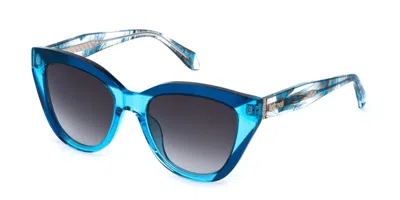 Just Cavalli Sjc173v 06sb Occhiali Da Sole Blu Per Donna In Blue