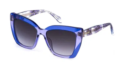 Just Cavalli Sjc174v 06la Occhiali Da Sole Purple Per Donna In Blue