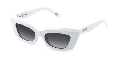 Just Cavalli Sjc176 0847 Occhiali Da Sole Bianchi Per Donna In White
