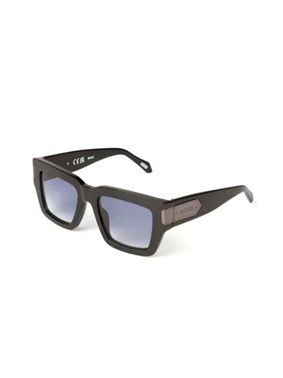 Just Cavalli Sjc177v Acetate Square Frame Sunglasses In Black