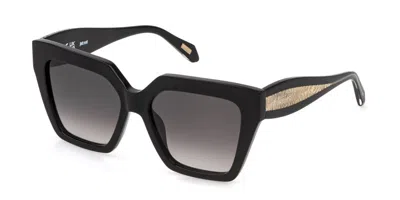 Just Cavalli Sjc194 0700 Occhiali Da Sole Neri Per Donna In Black