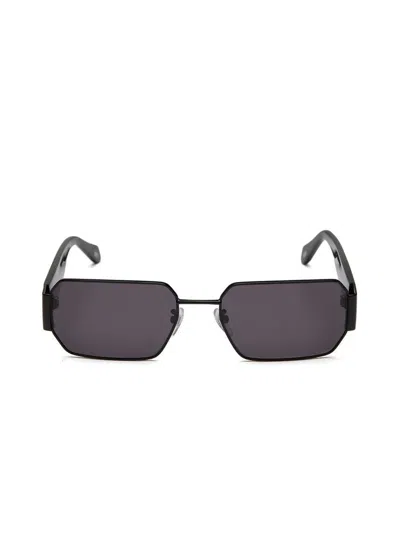 Just Cavalli Sjc199 Stainless Steel Rectangle Sunglasses In Black