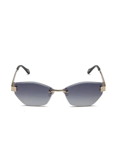 Just Cavalli Sjc202 Metal Rimless Sunglasses In Multi
