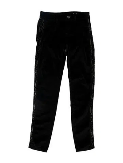 Pre-owned Just Cavalli Skinny Leg Pants In Black