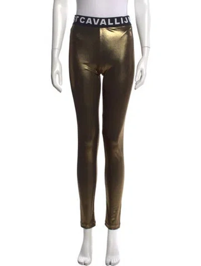 Pre-owned Just Cavalli Skinny Leg Pants W/ Tags In Brown
