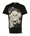 Just Cavalli Skull Printed Short-sleeved T-shirt In Black