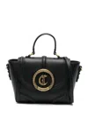 Just Cavalli Sleek Handbag With Iconic Logo And Spacious Interior In Black