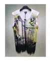 Just Cavalli Sleeveless T-shirt With Round Neck In Multicolor