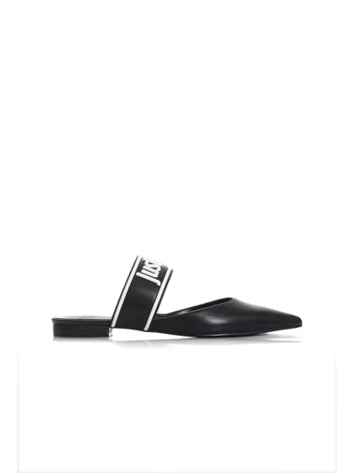 Just Cavalli Slide Sandals In Black