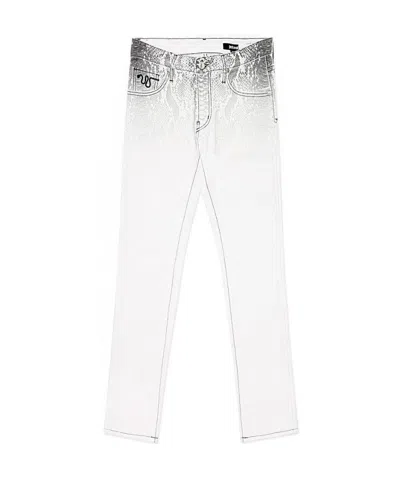 Just Cavalli Slim High-waisted Jeans In White