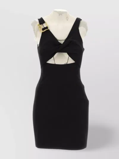 Just Cavalli Cut-out Detail Dress In Black