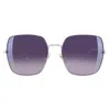 Just Cavalli Smok Gradient Mirror Silver Square Ladies Sunglasses Sjc031 589x 60 In Purple
