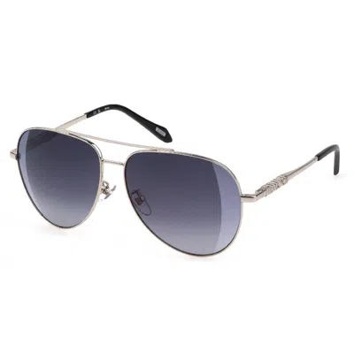 Just Cavalli Smoke Gradient Mirror Silver Pilot Ladies Sunglasses Sjc029 589x 60