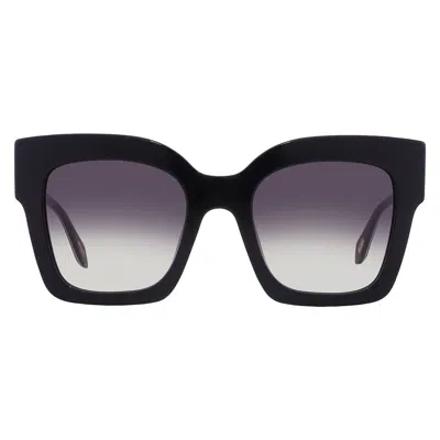 Just Cavalli Smoke Gradient Square Ladies Sunglasses Sjc019 0700 52 In Black