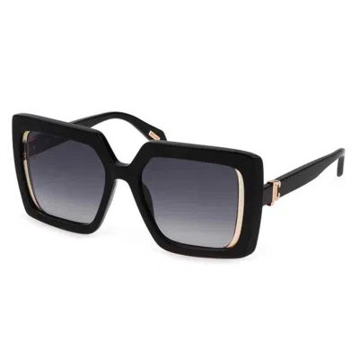 Just Cavalli Smoke Gradient Square Ladies Sunglasses Sjc027 0700 53