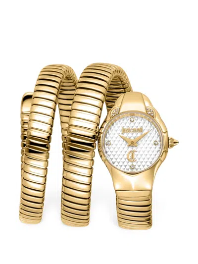 Just Cavalli Womens's Snake Watch In Pink