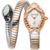 Just Cavalli Snake Bracelet Strap Watch, 21.5mm X 34.5mm In Multi