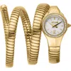 Just Cavalli Snake Bracelet Strap Watch, 22mm X 35.5mm In Gold