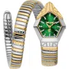 Just Cavalli Snake Bracelet Watch, 23mm X 32.5mm In Multi