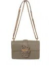 Just Cavalli Snake-buckle Chain-strap Cross Body Bag In Green