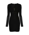 Just Cavalli Fitted Minidress In Black