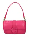 Just Cavalli Snake-plaque Crossbody Bag In Pink