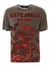 Just Cavalli Snake-print T-shirt