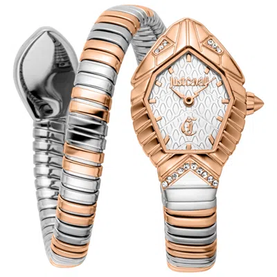 Just Cavalli Snake Women's Watch In Gold