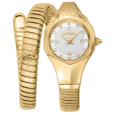Just Cavalli Snake Women's Watch In Gold