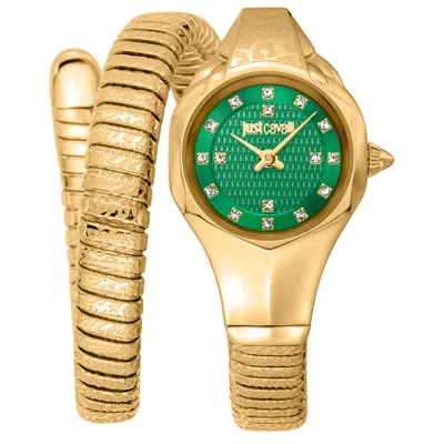 Just Cavalli Snake Women's Watch In Gold