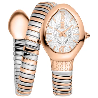 Just Cavalli Snake Women's Watch In Gold