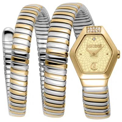 Just Cavalli Snake Women's Watch In Gold