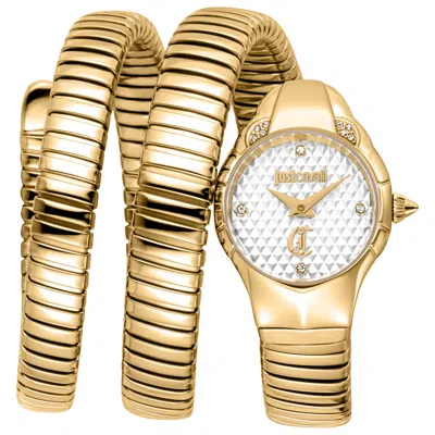 Just Cavalli Snake Women's Watch In Gold