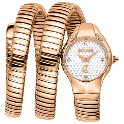 Just Cavalli Snake Women's Watch In Transparent