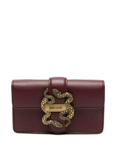 Just Cavalli Snake-plaque Cross Body Bag In Pink