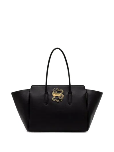 Just Cavalli Snake-plaque Tote Bag In Pink