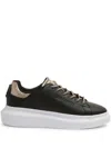 Just Cavalli Elevated Black Sneakers With Premium Materials And Stylish Accents In Black
