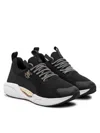 Just Cavalli Panelled Lace-up Sneakers In Black