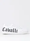 Just Cavalli Logo-print Leather Sneakers In White