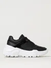 Just Cavalli Leather Sneakers In Schwarz