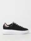 Just Cavalli Elevated Black Sneakers With Premium Materials And Stylish Accents In Schwarz