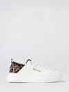Just Cavalli Leopard-print Panel Sneakers In White